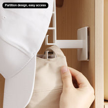 Load image into Gallery viewer, No Punching 6 Hooks Hat Holder Wall Mount Baseball Cap Multifunctional Hanger Wardrobe Hat Storage Hooks