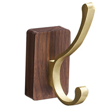 Load image into Gallery viewer, Simple Solid Wood Hook Walnut Key Decorative Towel Holder Hook Wall Mounted Hooks Storage Rack For Bathroom Kitchen