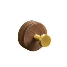 Load image into Gallery viewer, Simple Solid Wood Hook Walnut Key Decorative Towel Holder Hook Wall Mounted Hooks Storage Rack For Bathroom Kitchen