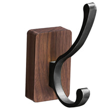 Load image into Gallery viewer, Simple Solid Wood Hook Walnut Key Decorative Towel Holder Hook Wall Mounted Hooks Storage Rack For Bathroom Kitchen
