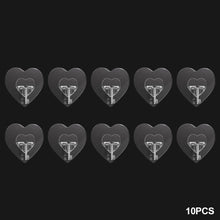 Load image into Gallery viewer, 5/10/20pcs Transparent Heart-shaped Hooks Multi-Purpose Hooks Storage Rack Wall Hangers Hook For Kitchen Bathroom Door
