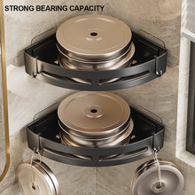 Load image into Gallery viewer, 1/2/3pcs Adhesive Bathroom Shelves No Punching Shampoo Holder Shower Caddy And Towel Storage Organizer for Corner Space Saving