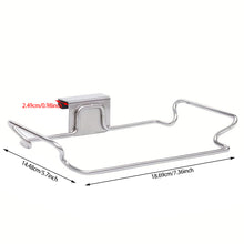 Load image into Gallery viewer, Stainless Steel Hanging Garbage Bag Holder Door-Mounted Kitchen Garbage And Cloth Rack for Cabinet or Closet Storage