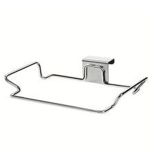 Load image into Gallery viewer, Stainless Steel Hanging Garbage Bag Holder Door-Mounted Kitchen Garbage And Cloth Rack for Cabinet or Closet Storage