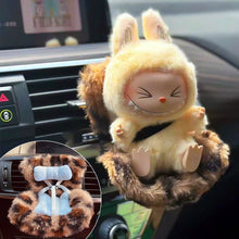 Load image into Gallery viewer, Suitable for 17cm Labubu Pendant Cute Car Safety Seat Car Air Outlet Decoration Car Interior Decoration Ornaments