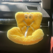 Load image into Gallery viewer, Suitable for 17cm Labubu Pendant Cute Car Safety Leopard Print Seat Car Air Outlet Decoration Car Interior Decoration Ornaments