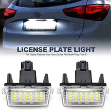 Load image into Gallery viewer, 1/2Pcs Car Rear License Number Plate Light LED Lamp Whte For Toyota Camry 2012-2016 YARISL VIOS COROLLA 2014-2016 Accessories