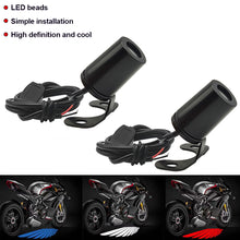 Load image into Gallery viewer, 2Pcs 12V Motorcycle Angel Wings LED Underbody Light Projector Ghost Light Goldwing Welcome Brake Taillights Motorcycle Accessories