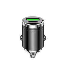 Load image into Gallery viewer, Mini Dual Ports Pull Ring Car Charger USB Fast Charging for iPhone Huawei Xiaomi Samsung QC 3.0 Phone Convenient Charger Adapter