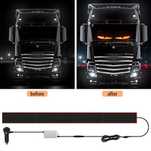 Load image into Gallery viewer, Devil Eye LED Truck Car Pixel Panel Light Remote Control Soft Foldable Lighting Graffiti Scrolling For Board Windshield Advertising Screen