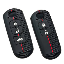 Load image into Gallery viewer, 2 Buttons Silicone Key Case Cover Protected Fob Accessories For Mazda 2 3 6 Axela Atenza CX-5 CX5 CX-3 CX-7 CX8 CX-9 2016 - 2019