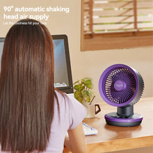 Load image into Gallery viewer, Portable Mini Table Fan USB Rechargeable Quiet Desktop Electric Fan High Quality Student Dormitory Small Cooling Fan