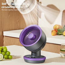 Load image into Gallery viewer, Portable Mini Table Fan USB Rechargeable Quiet Desktop Electric Fan High Quality Student Dormitory Small Cooling Fan