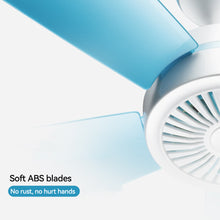 Load image into Gallery viewer, 5/6 Leaves 220V Plug-in Ceiling Canopy Fan Silent Hanging Fan for Camping Bed Dormitory Tent Fan