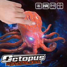 Load image into Gallery viewer, Realistic Tactile Octopus Prop Automatic Eletronic Toys Spoof Artificial Animal Install Battery Kitten Toys Halloween Tricky Toy