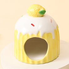 Load image into Gallery viewer, Ceramic Hamster House for Small Animals Outdoor Mushroom Cave Small Animal Food for Home Hamster Keeping Gifts