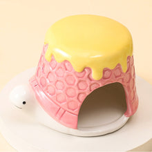 Load image into Gallery viewer, Ceramic Hamster House for Small Animals Outdoor Mushroom Cave Small Animal Food for Home Hamster Keeping Gifts