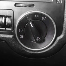 Load image into Gallery viewer, Car Headlight Switch Decorative Frame Aluminum Alloy Trim Ring Sticker For Golf Jett MK5 MK6 Passat B6 B7 CC Touran Tiguan