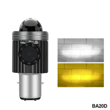 Load image into Gallery viewer, Motorcycle LED Headlight with Cooling Fun H4 BA20D High Low Beam Scooter Motorbike Headlamp Super Bright Light Front Lamp