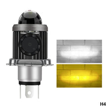 Load image into Gallery viewer, Motorcycle LED Headlight with Cooling Fun H4 BA20D High Low Beam Scooter Motorbike Headlamp Super Bright Light Front Lamp