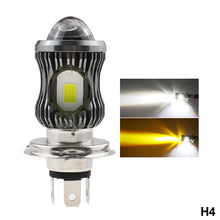 Load image into Gallery viewer, Motorcycle LED Headlight Projector Lens H4/BA20D/H6 LED COB Fog Lamp Bulb ATV Scooter Driving Spotlight Lamp
