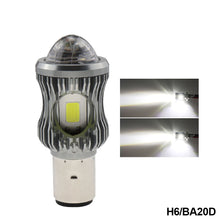 Load image into Gallery viewer, Motorcycle LED Headlight Projector Lens H4/BA20D/H6 LED COB Fog Lamp Bulb ATV Scooter Driving Spotlight Lamp