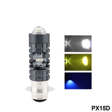 Load image into Gallery viewer, Motorcycle LED Headlight 3030 Chips Strobe Flash Beam Scooter Motorbike H4 BA20D PX15D Headlamp Headlight Bulbs