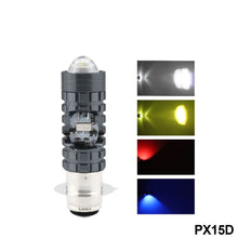 Load image into Gallery viewer, Motorcycle LED Headlight 3030 Chips Strobe Flash Beam Scooter Motorbike H4 BA20D PX15D Headlamp Headlight Bulbs