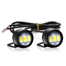Load image into Gallery viewer, 2Pcs Motorcycle Auto LED DRL Daytime Running Lights Eagle Eye Backup Lamp Automobiles Reversing Parking Turn Signal Lamp