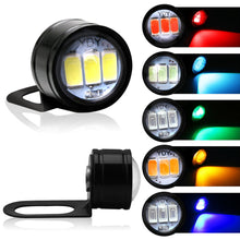 Load image into Gallery viewer, 2Pcs Motorcycle Auto LED DRL Daytime Running Lights Eagle Eye Backup Lamp Automobiles Reversing Parking Turn Signal Lamp