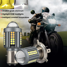 Load image into Gallery viewer, Motorcycle Led Headlight H4 BA20D Headlight Projector Lens Moto Signal Lamp Bulb White Yellow Head Lamp