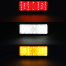 Load image into Gallery viewer, Motorcycle Rectangle Reflector Tail Light Brake Lamp Motorcycle Rear Light Car ATV LED Reflectors Truck Side Warning Lights