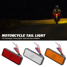 Load image into Gallery viewer, Motorcycle Rectangle Reflector Tail Light Brake Lamp Motorcycle Rear Light Car ATV LED Reflectors Truck Side Warning Lights