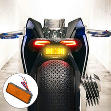 Load image into Gallery viewer, Motorcycle Rectangle Reflector Tail Light Brake Lamp Motorcycle Rear Light Car ATV LED Reflectors Truck Side Warning Lights