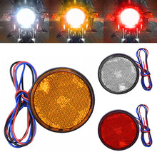 Load image into Gallery viewer, Motorcycle Round Reflector Tail Light Brake Lamp Motorcycle Rear Light Car ATV LED Reflectors Truck Side Warning Lights