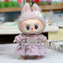 Load image into Gallery viewer, Miniature Pink Dress for 17cm Labubu Dolls Cute DIY Doll Clothes Fashion Accessories Lovely Outfit Gifts for Girls Friends
