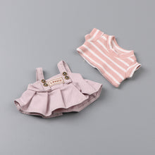 Load image into Gallery viewer, Miniature Pink Dress for 17cm Labubu Dolls Cute DIY Doll Clothes Fashion Accessories Lovely Outfit Gifts for Girls Friends