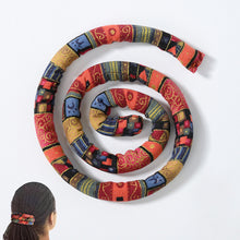 Load image into Gallery viewer, Flexible Headband Ethnic Style Iron Wire Hair Rope Set High Ponytail Spiral Lock Colorful Dirty Braid Long Hair Strands