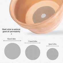 Load image into Gallery viewer, Flower Pot Gasket Ceramic Dark Gray Leak Proof Soil Ultra Large Diameter Breathable Insect Proof Plastic Circular Grid Gasket