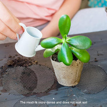 Load image into Gallery viewer, Flower Pot Gasket Ceramic Dark Gray Leak Proof Soil Ultra Large Diameter Breathable Insect Proof Plastic Circular Grid Gasket