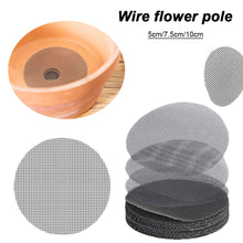 Load image into Gallery viewer, Flower Pot Gasket Ceramic Dark Gray Leak Proof Soil Ultra Large Diameter Breathable Insect Proof Plastic Circular Grid Gasket