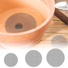 Load image into Gallery viewer, Flower Pot Gasket Ceramic Dark Gray Leak Proof Soil Ultra Large Diameter Breathable Insect Proof Plastic Circular Grid Gasket