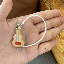 Load image into Gallery viewer, Dollhouse Mini Pendant Guitar Cartoon Cute Little Mini Musical Instrument Ornament Cartoon Pendant Sweet Couple Best Friend Gift