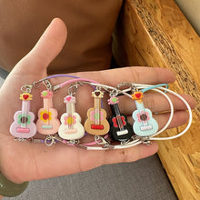 Load image into Gallery viewer, Dollhouse Mini Pendant Guitar Cartoon Cute Little Mini Musical Instrument Ornament Cartoon Pendant Sweet Couple Best Friend Gift