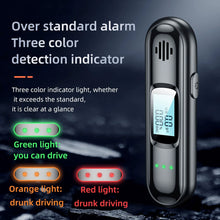 Load image into Gallery viewer, Automatic Breath Digital Alcohol Tester Professional Alcohol Detector Breathalyzer Alcotester LCD Display Drunk Driving Test
