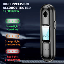 Load image into Gallery viewer, Automatic Breath Digital Alcohol Tester Professional Alcohol Detector Breathalyzer Alcotester LCD Display Drunk Driving Test