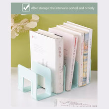 Load image into Gallery viewer, 4 Grid Bookends Stand Bookshelf Desktop Decor Storage Rack Bookend Book Holder School Stationery Office Desktop File Organizer