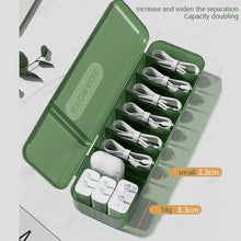 Load image into Gallery viewer, 7 Compartments Organizer Charger Cord Storage Box Data Cable Storage Case Reusable Cable Storage Box For Home Travel New