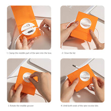 Load image into Gallery viewer, Portable Transparent Cable Organizer Cord Management Usb Cable Winder Retractable Phone Holder Charger Wire Storage Protector