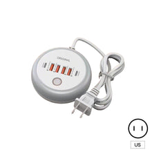 Load image into Gallery viewer, PD 50W Charger USB Type C 6 Ports QC3.0 Mobile Phone Wall Adapter With Touch LED Light For iPhone Samsung Xiaomi Travel Charger